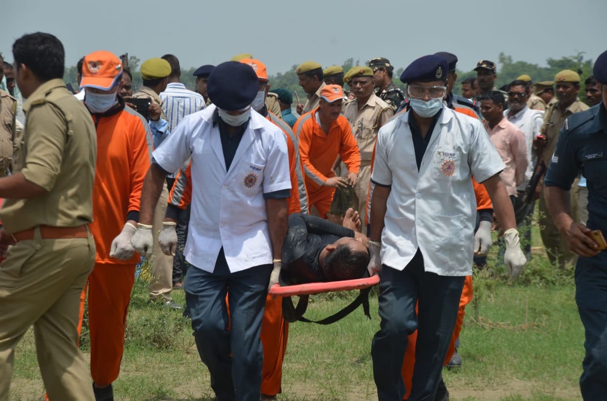Practice done in Rapti for the rescue of flood