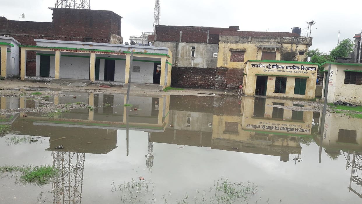 Girl students forced to study in a shabby house