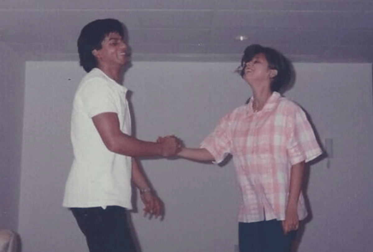 shah rukh khan and urmila matondkar picture during chamatkar film