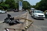 दिल्ली के शादिकनगर रेड लाइट के पास रोड दुर्घटना में एक व्यक्ति की मौत।