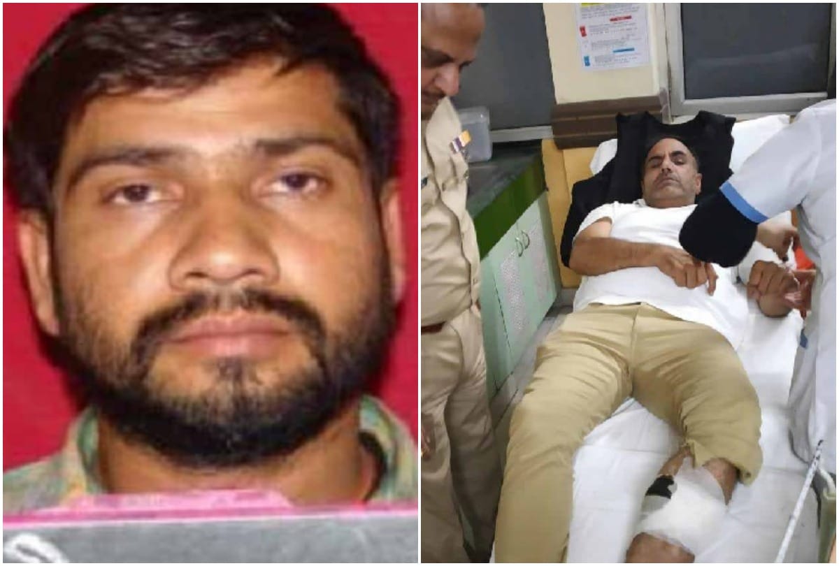 one officer injured and gangester died in incounter