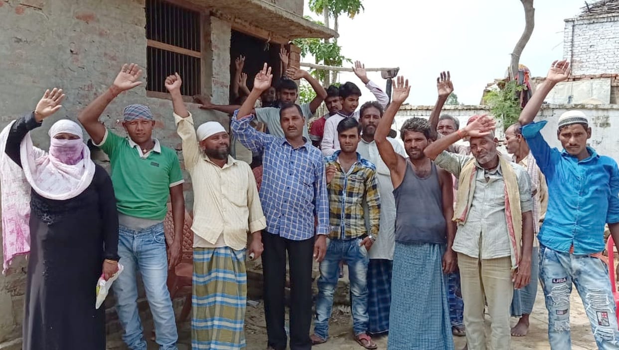 protest in tulshipur