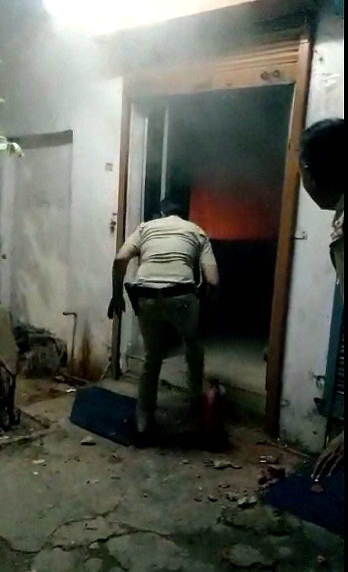 Fire in export company office