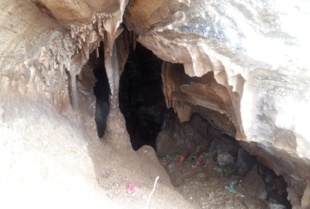 Cave found during excavation and Road Cutting in rudraprayag 
