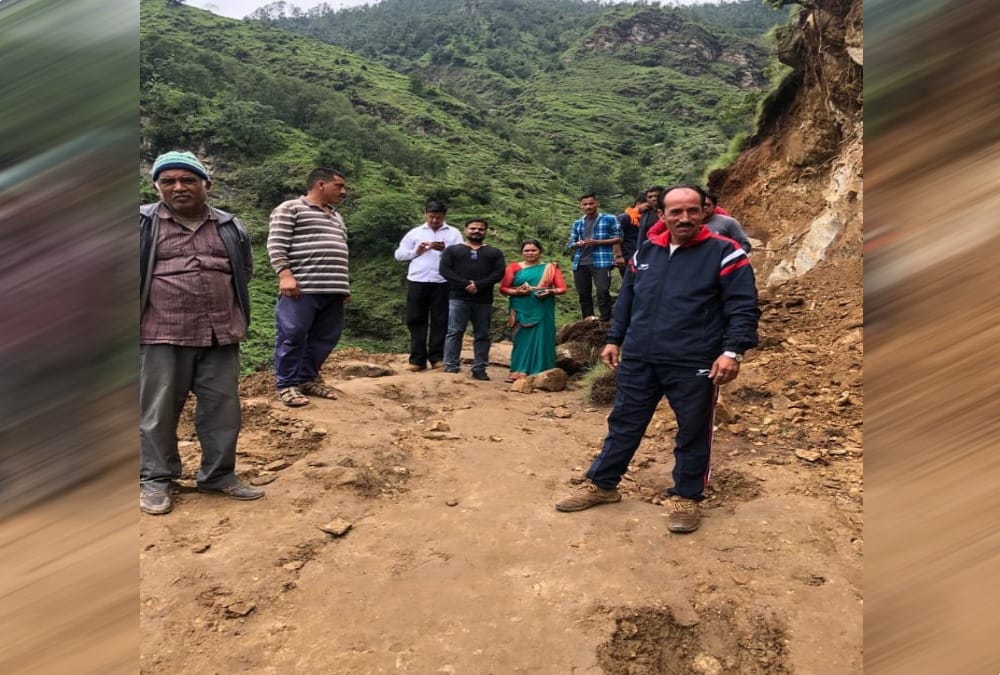 Cave found during excavation and Road Cutting in rudraprayag 
