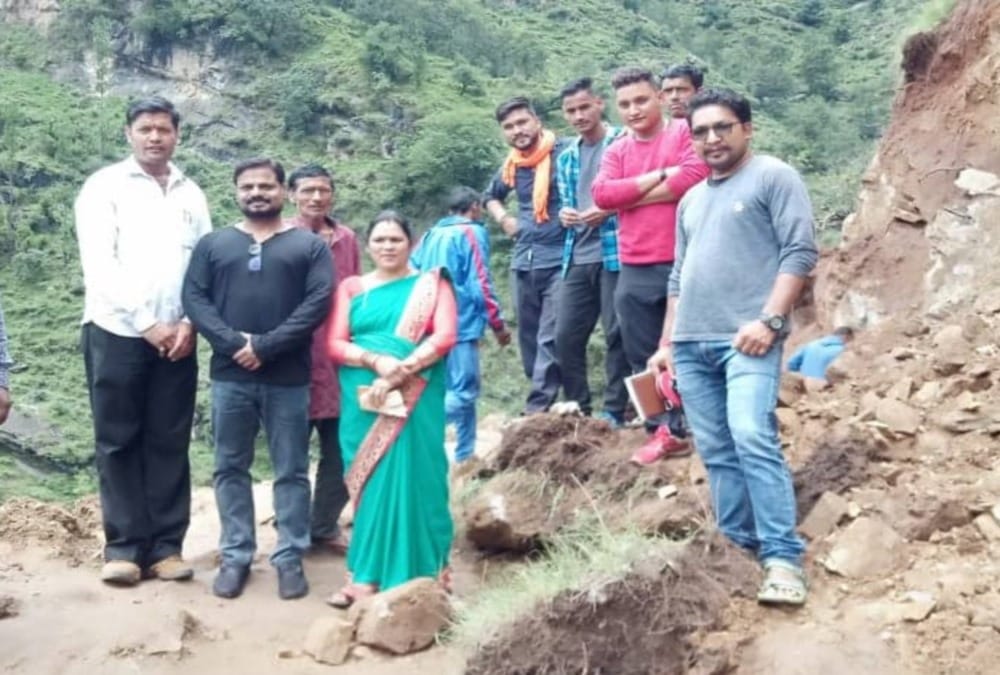 Cave found during excavation and Road Cutting in rudraprayag 