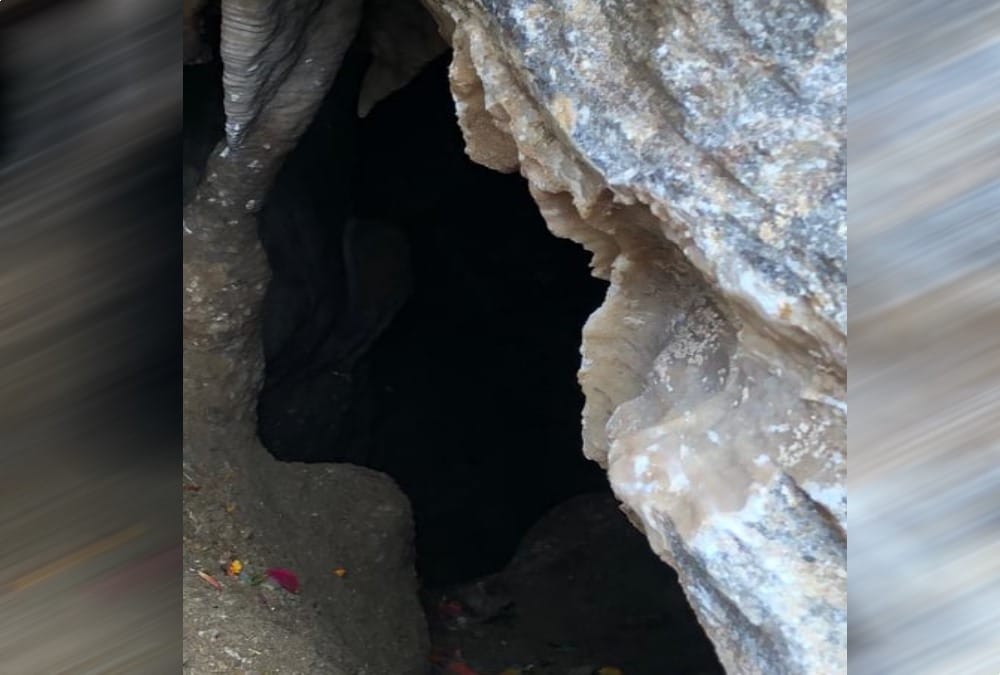 Cave found during excavation and Road Cutting in rudraprayag 