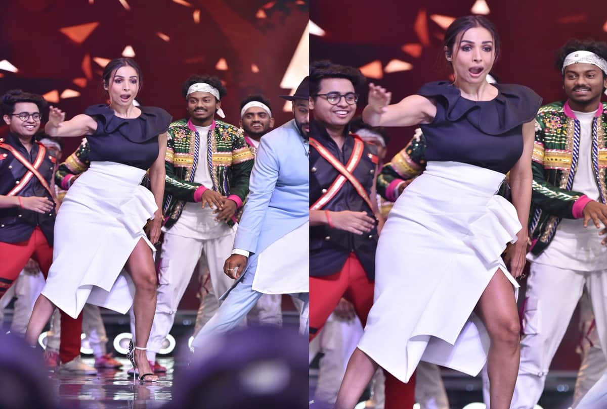 Malaika Arora dance on Chaiyya Chaiyya from Dil Se at Dance India Dance 7 with Raftaar and Bosco