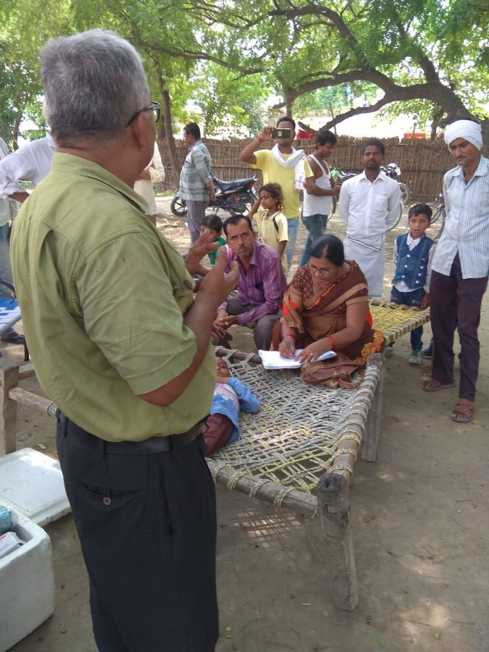 Team of Health Department reached Panditpurwa