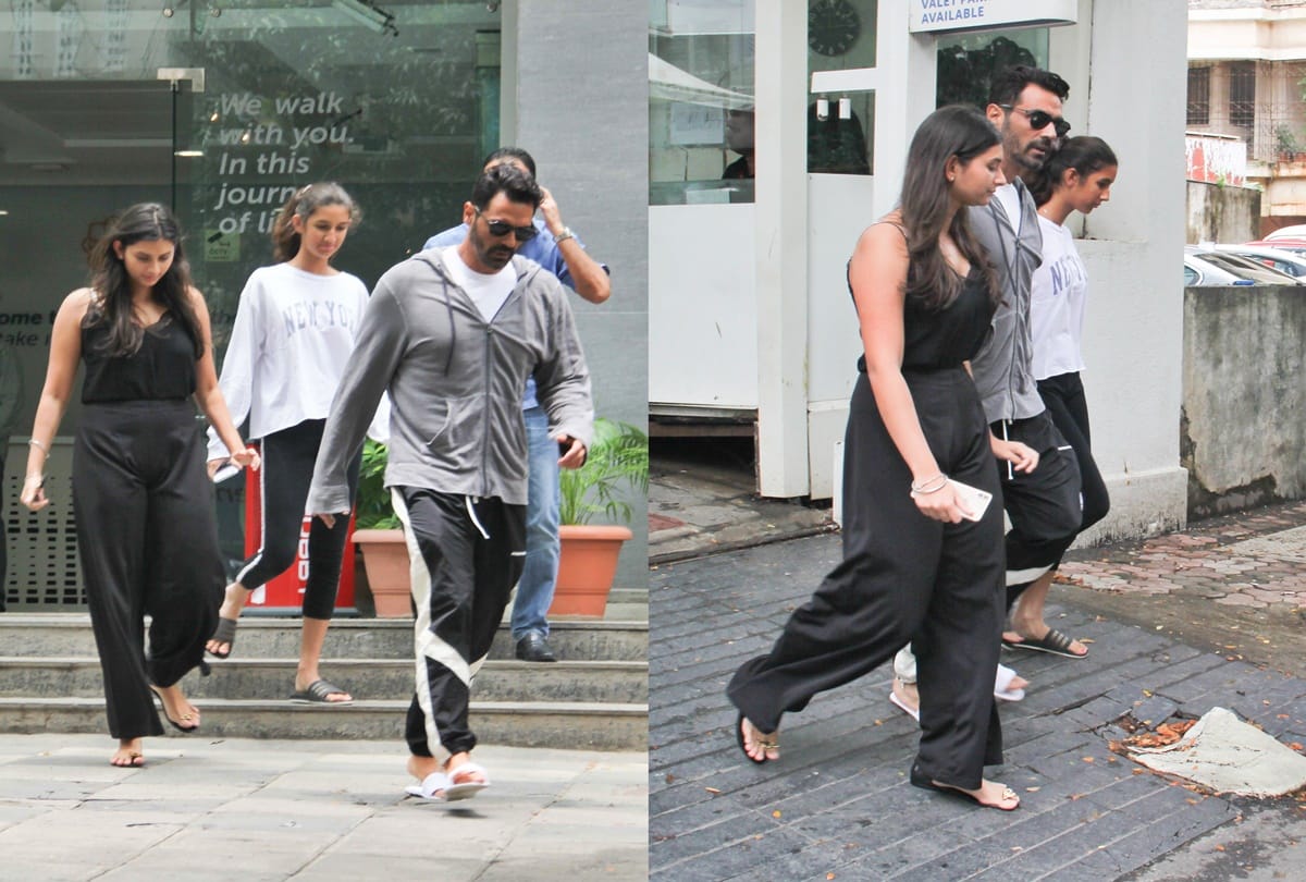 Arjun Rampal girlfriend Gabriella Demetriades attend Ganpati Celebrations at Mehr Jesia house