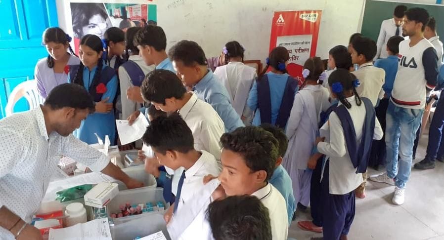 180 patients tested in health camps