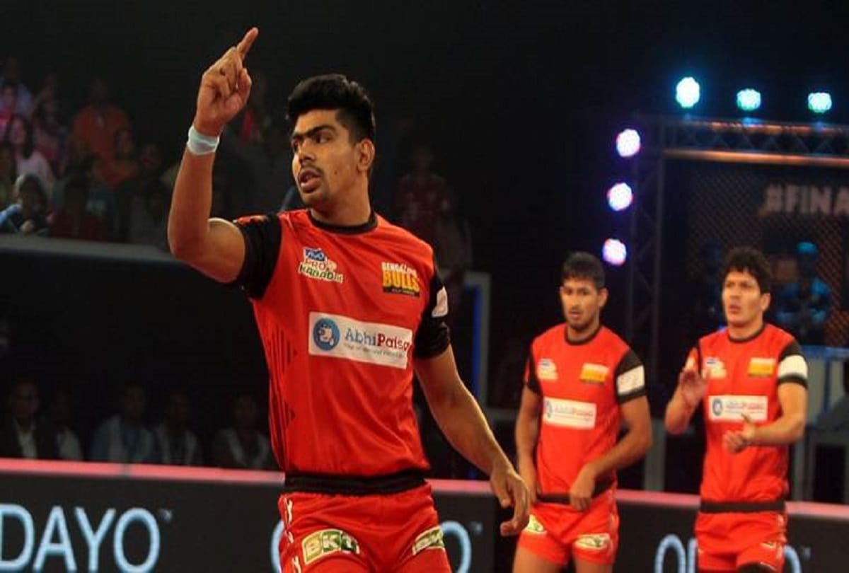 Pro kabaddi 2019 Bengaluru Bulls defeated pradeep Narwal patna Pirates