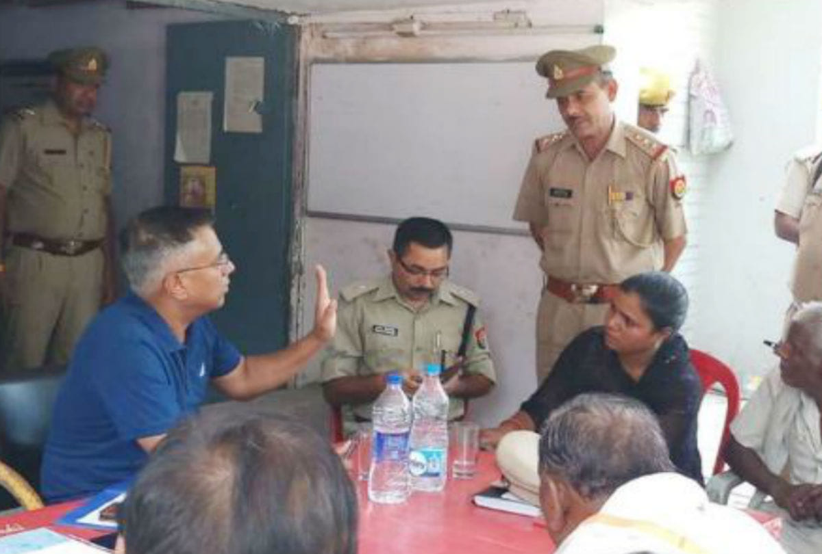 ig a satish ganesh inspected the police station mathura