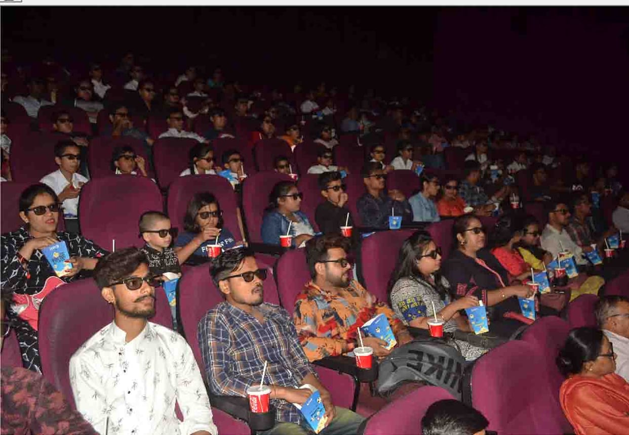 Special screening of The Lion King for readers on behalf of Amar ujala in kanpur