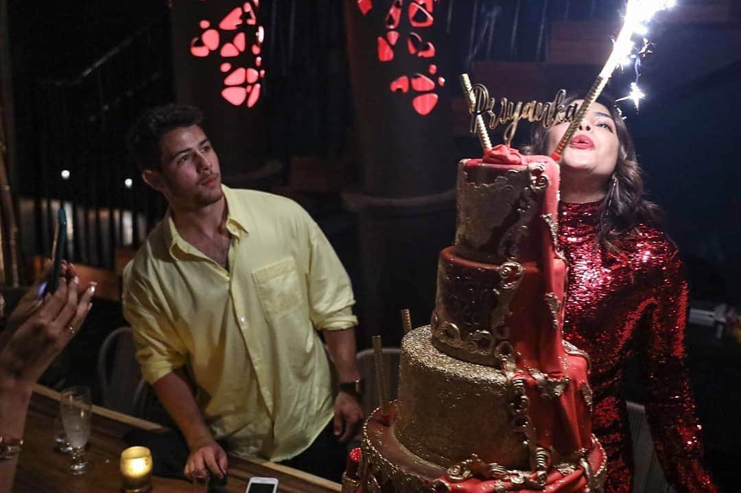 Priyanka Chopra five tier birthday cake rate Rs 3.5 lakh
