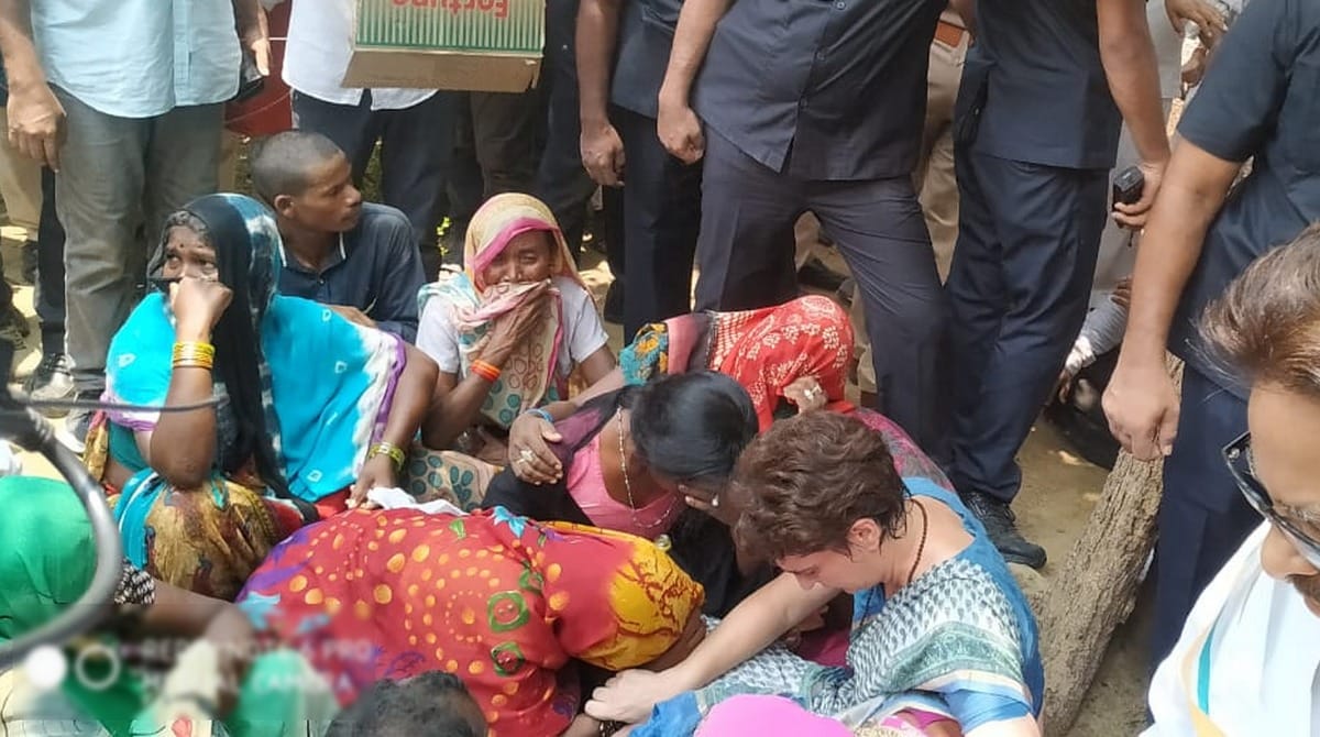 3 ASP 5 CO and 12 inspectors to stop the way of Priyanka gandhi