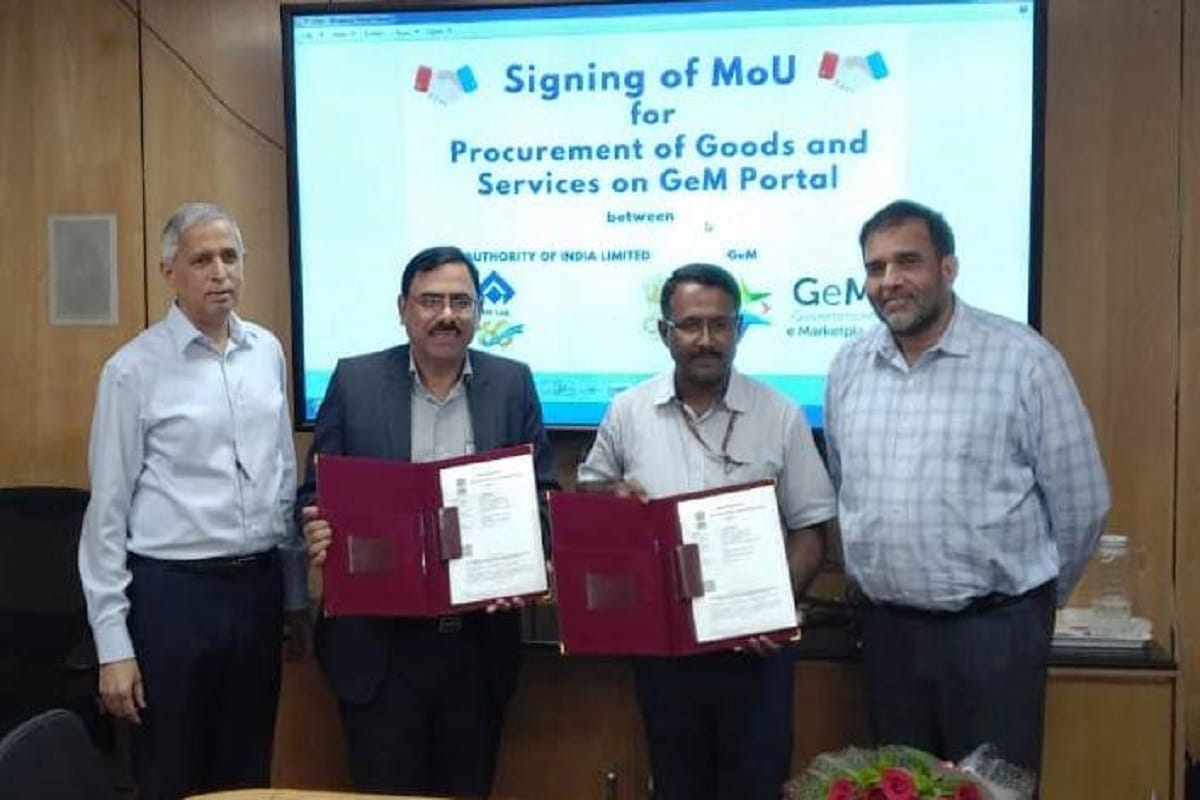 SAIL became first PSU of India to sign with GeM