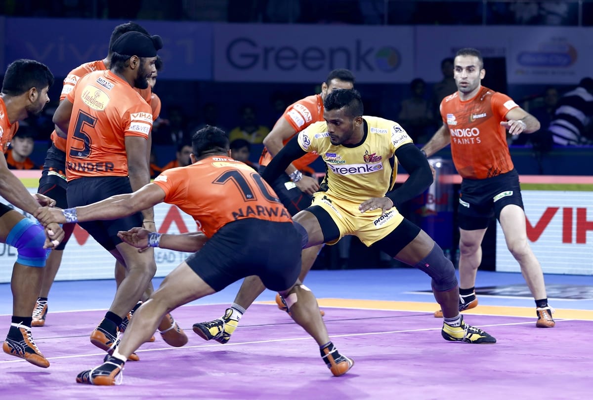 pro kabaddi 2019 live scores and updates of Telugu Titans vs U Mumba