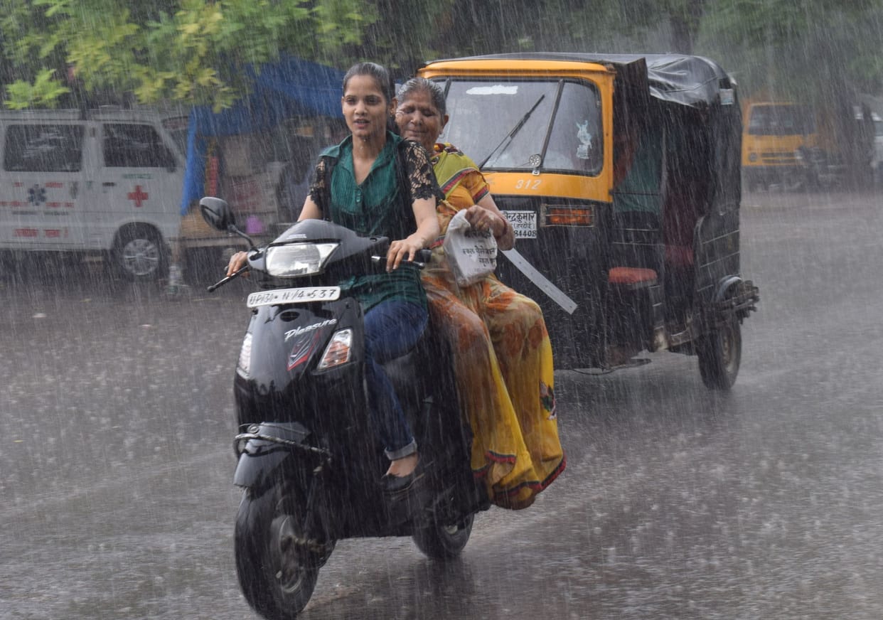 rain gives relief from heat