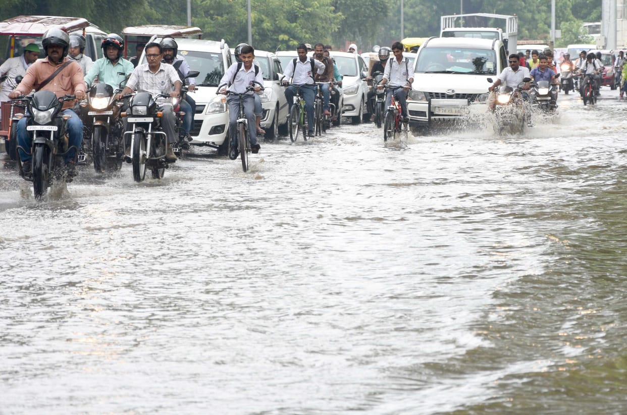 Heavy rain in Allahabad