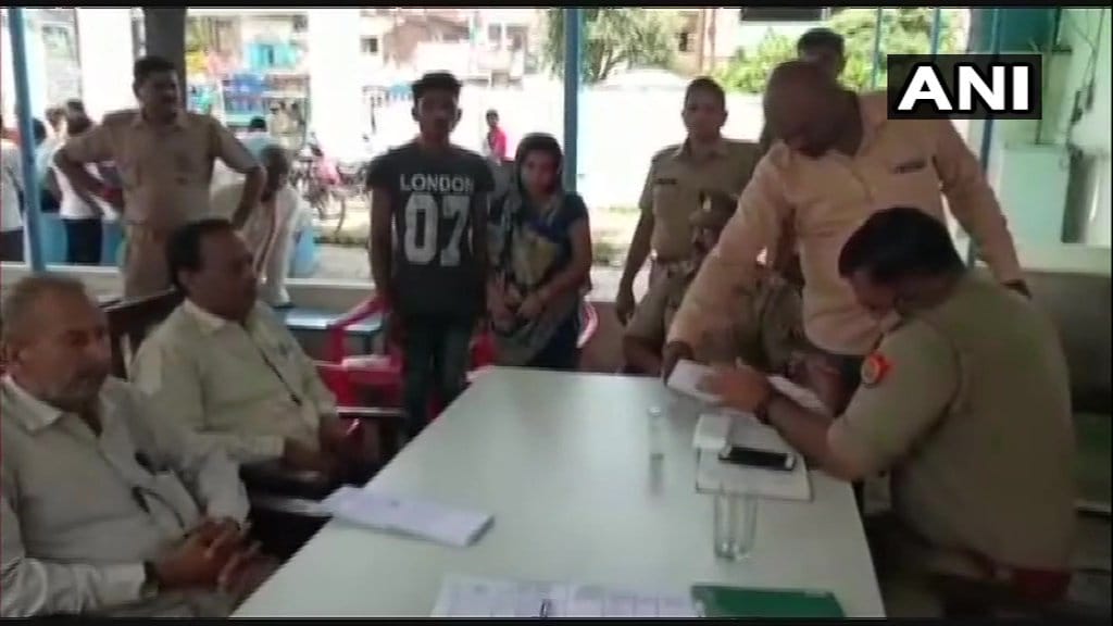 A woman allegedly tried to abduct her own daughter from the premises of a court in Sitapur