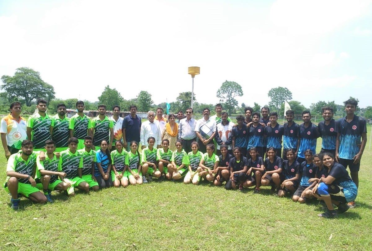 Himachal team in the quarterfinals of the National Korfball championship