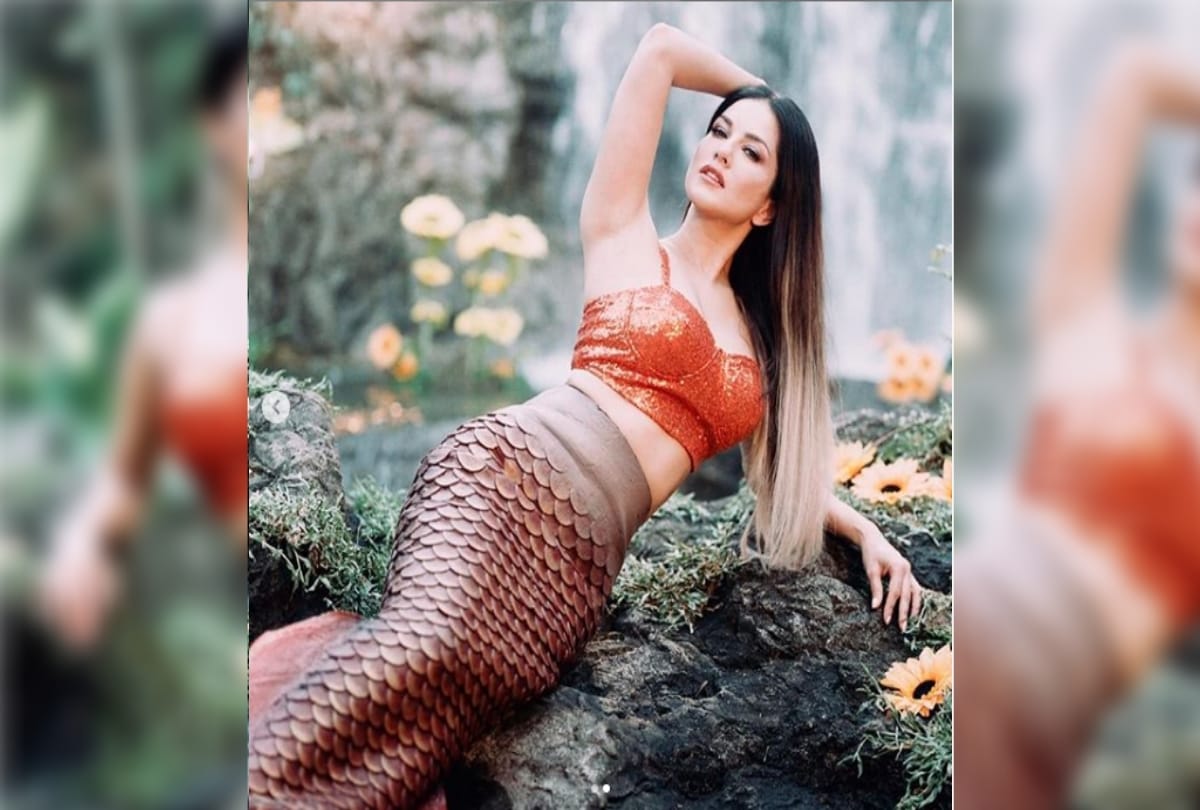 actress sunny leone in traditional dress