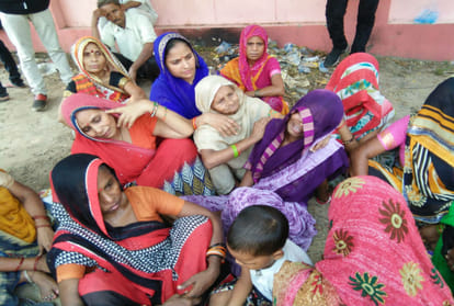 six year old child died due to fall into gutter in firozabad