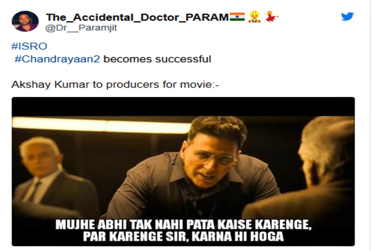 after Chandrayaan 2 launch akshay kumar funny memes are viral social media