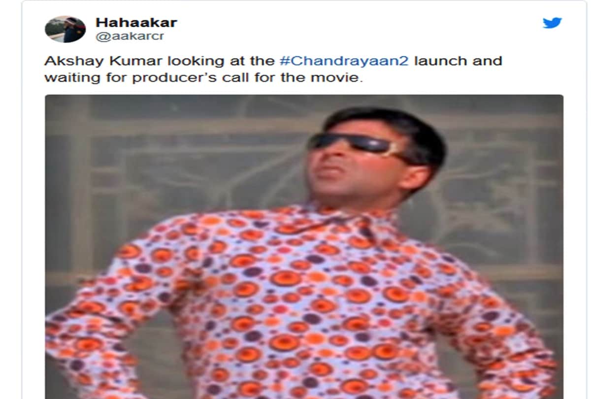 after Chandrayaan 2 launch akshay kumar funny memes are viral social media