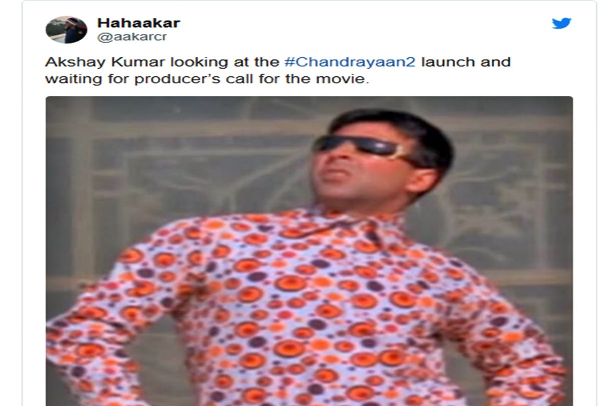 after Chandrayaan 2 launch akshay kumar funny memes are viral social media