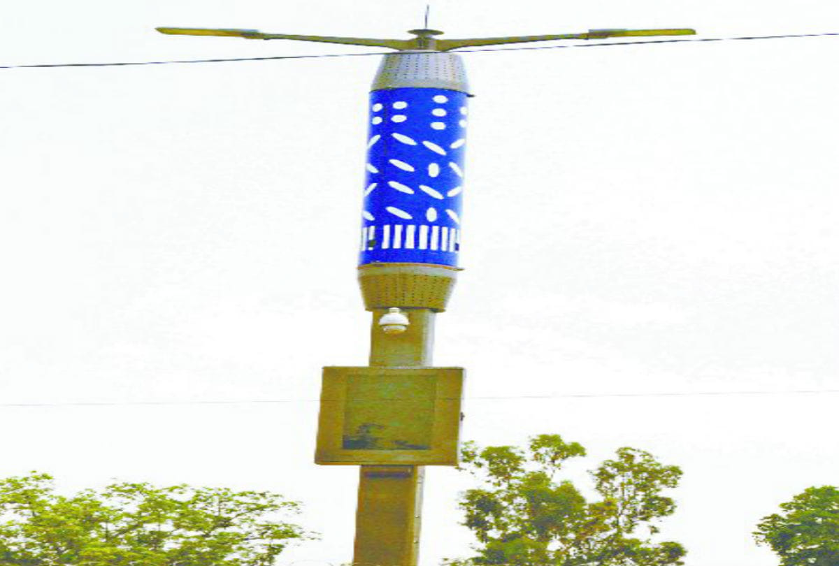 BSNL smart pole in agra smart city
