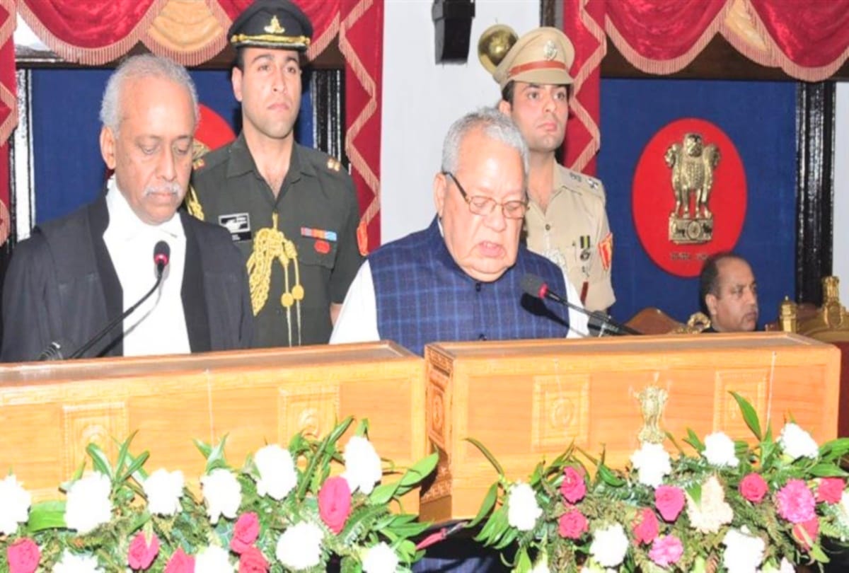 Kalraj Mishra took oath as the new Governor of Himachal in Raj Bhawan shimla