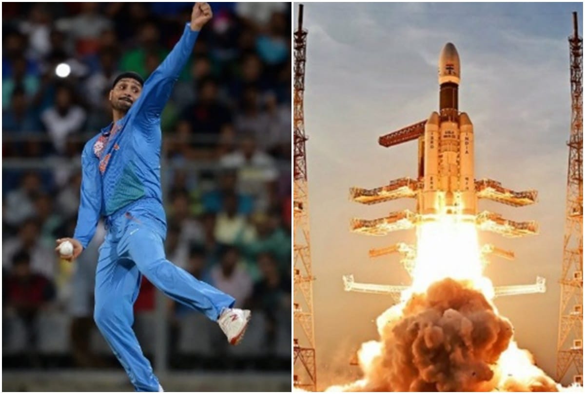 harbhajan singh hillarious tweet on launch of chandrayan 2