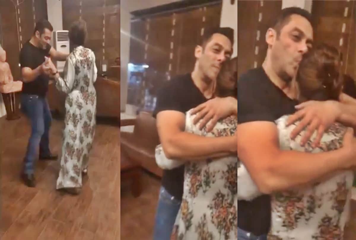 salman khan Dance With mother sushila charak on cheap thrills Song