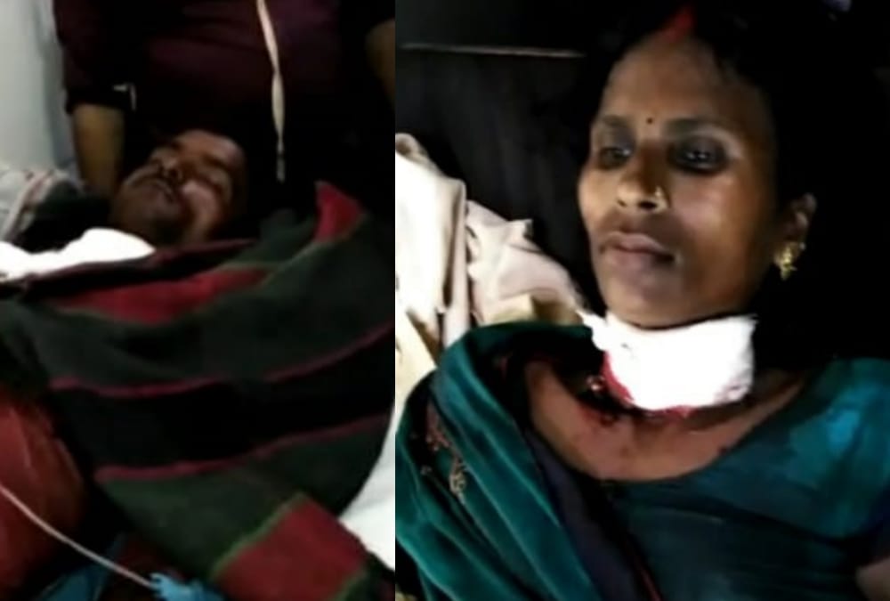 Man attacks on his wife in sultanpur.