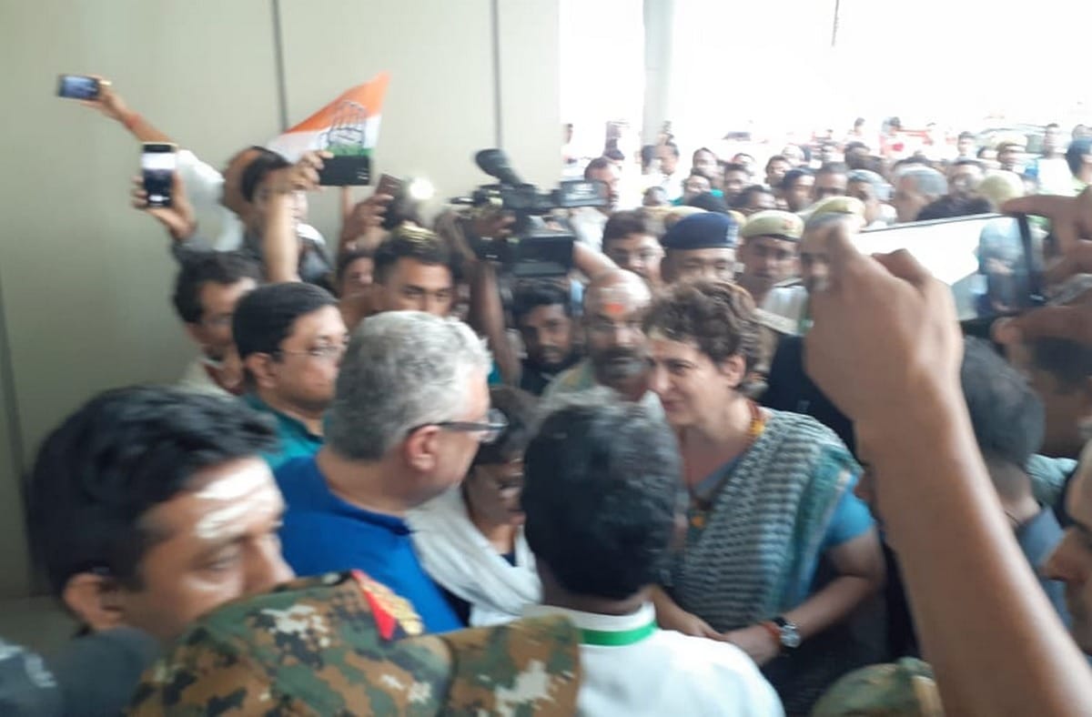 TMC tweet thank you for priyanka gandhi on discussion of sonbhadra clash in varanasi airport