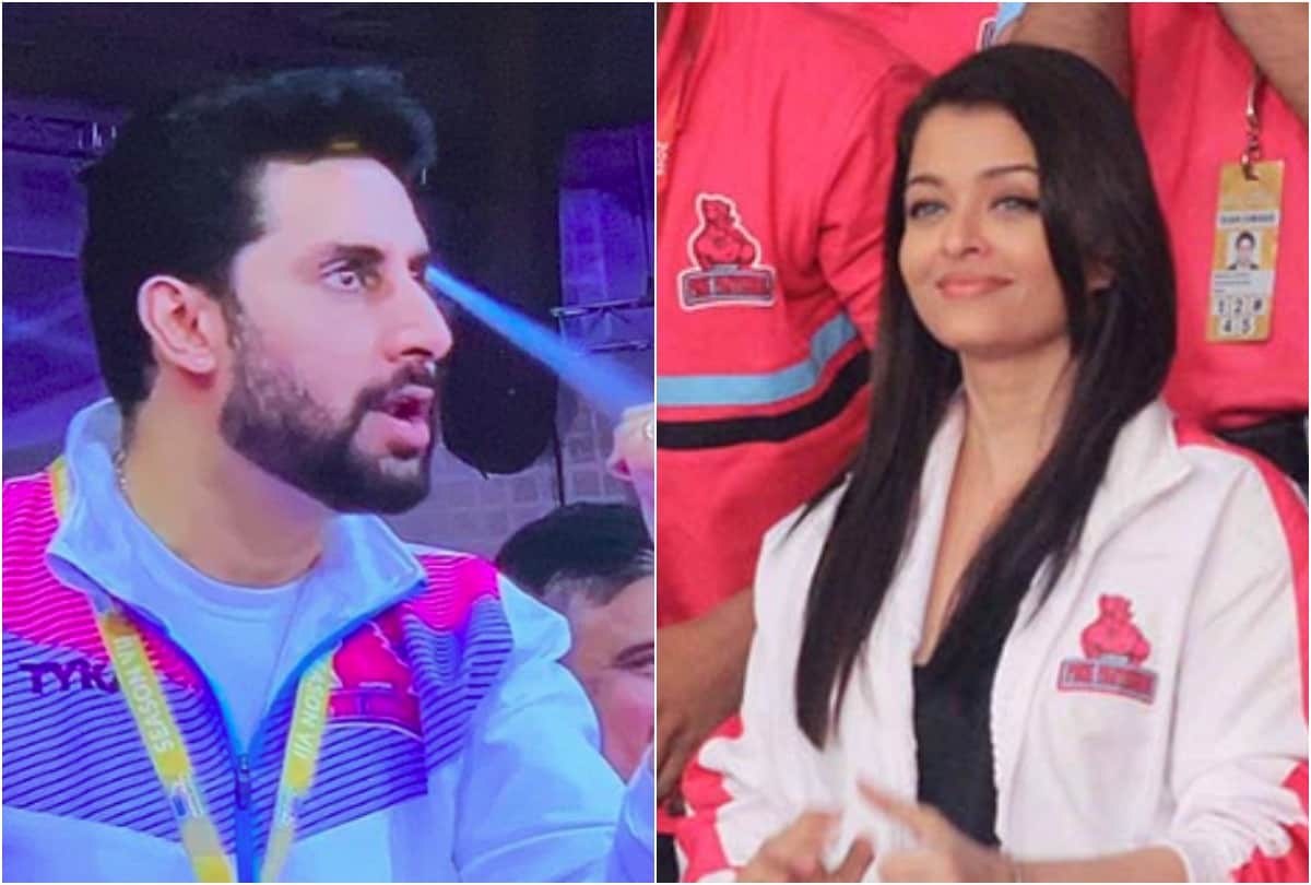 aishwarya rai bachchan support abhishek bachchan and his team
