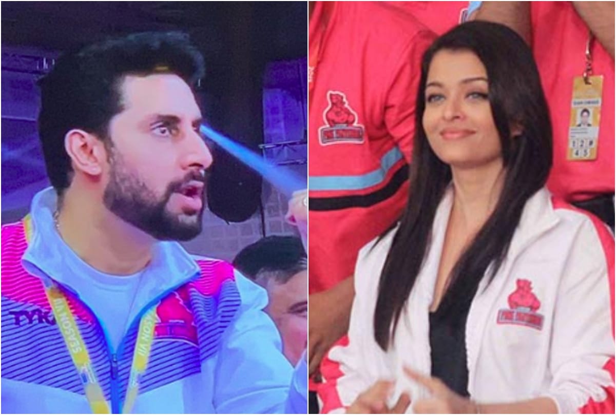 aishwarya rai bachchan support abhishek bachchan and his team