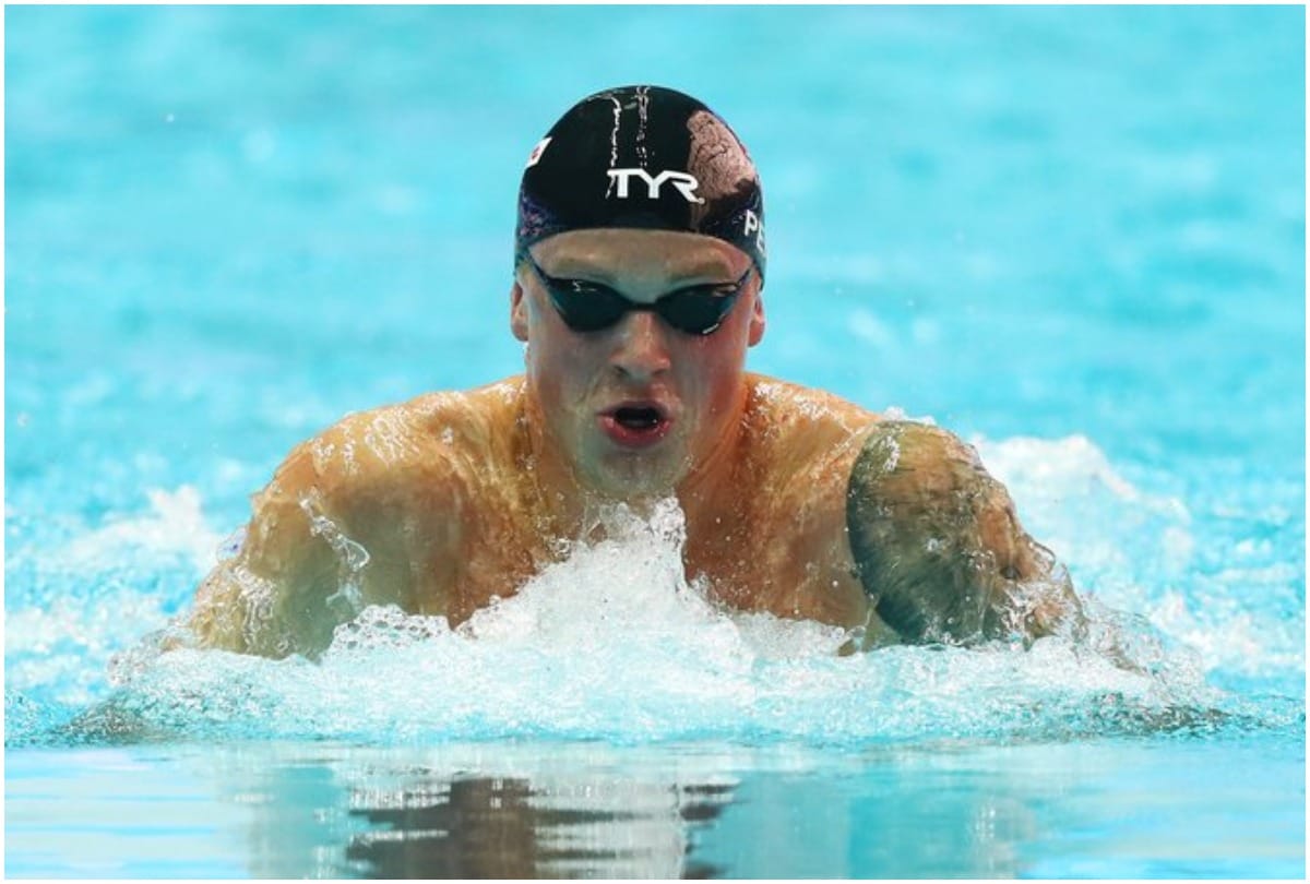 Swimmer Adam Peaty just smashed the world record for the mens 100-meter breaststroke