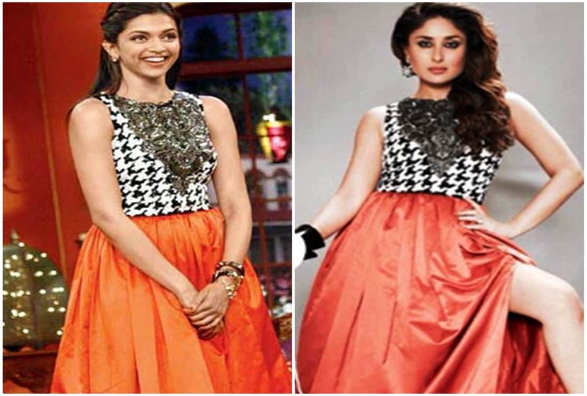 bollywood Actress look alike while they put on the almost same dress