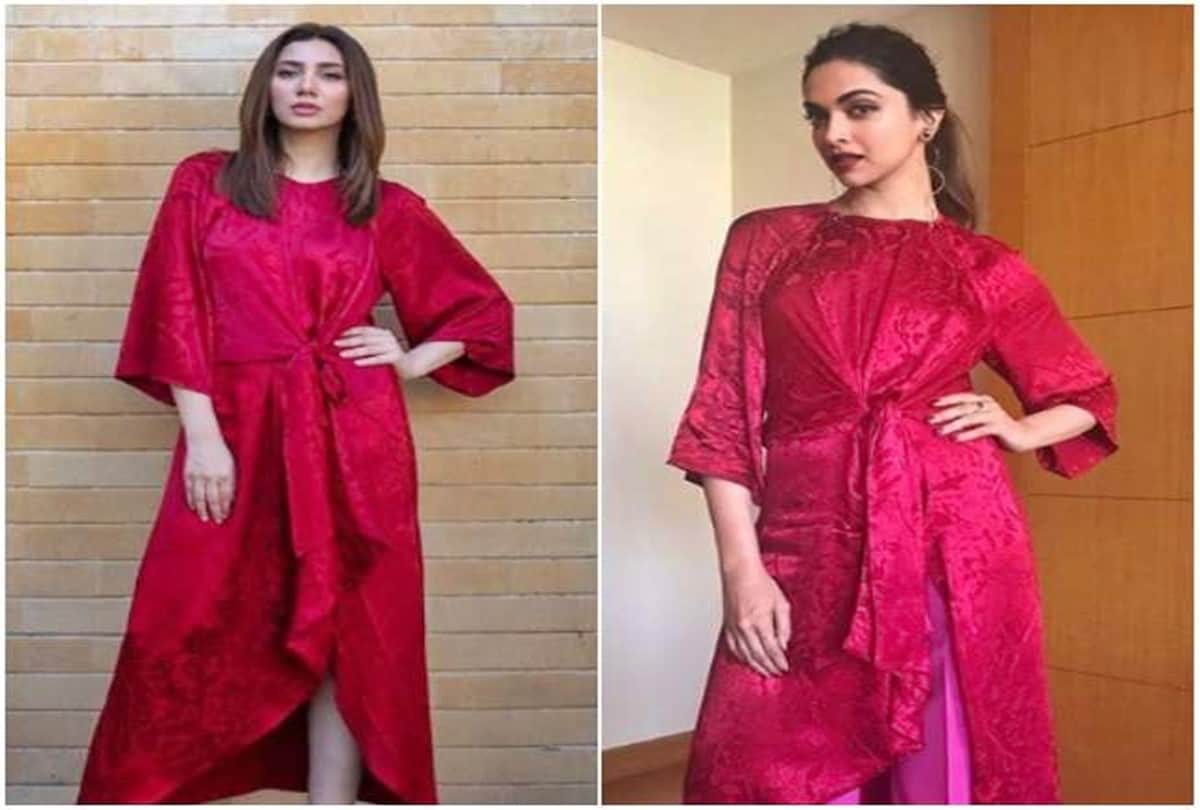 bollywood Actress look alike while they put on the almost same dress