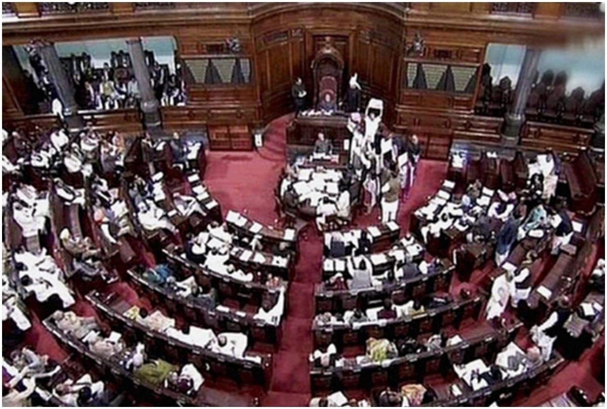 ruckus in parliament on trump comment on kashmir opposition walkout