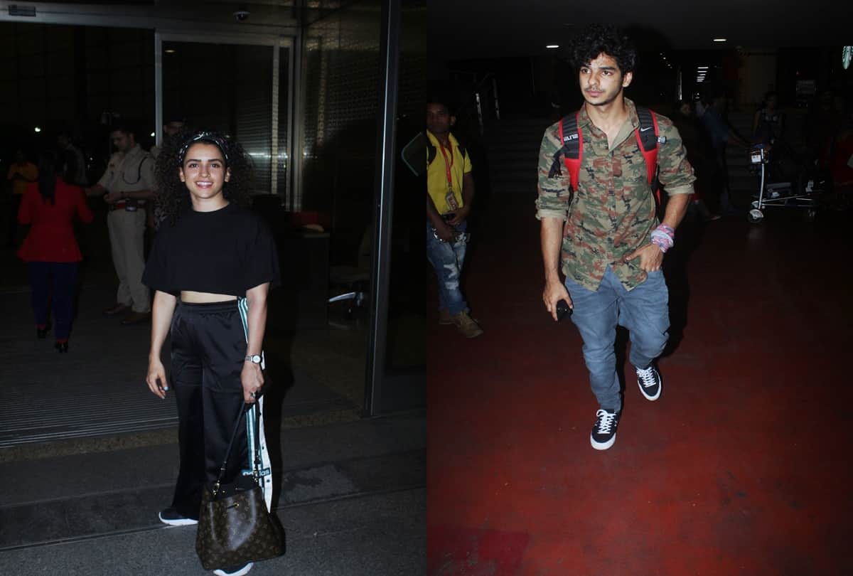 Bollywood celebs Spotted Sanya ishaan khatter ananya  Dia manyata  Shahid  shivaleeka shreyas