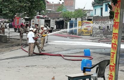 Diesel tanker set fire during welding and worker died many injured in sonbhadra