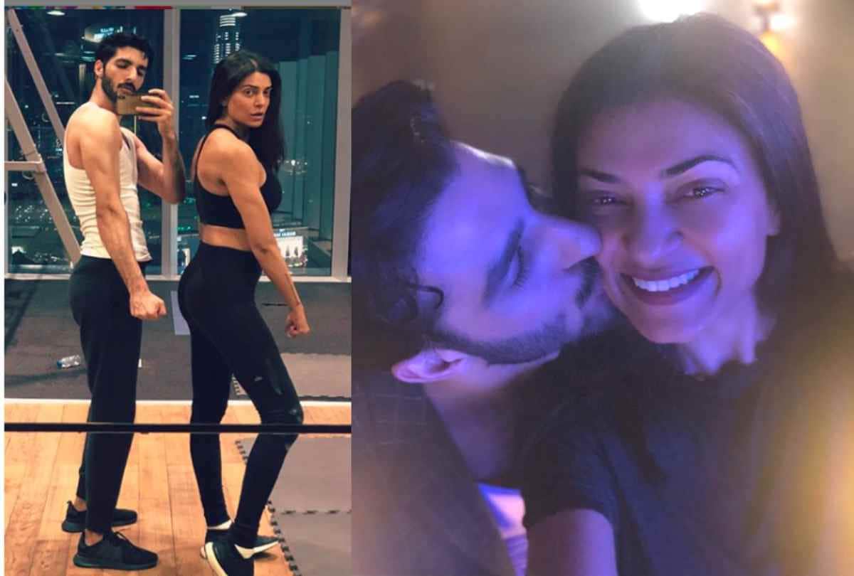 sushmita sen boyfriend rohman shawl kissed her both share the photo