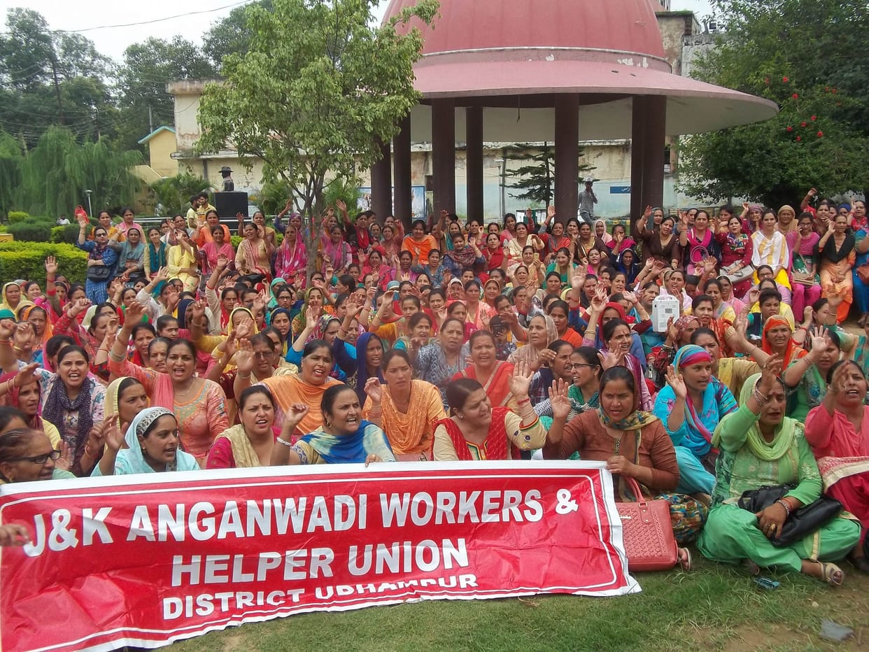 protest in jammu kashmir