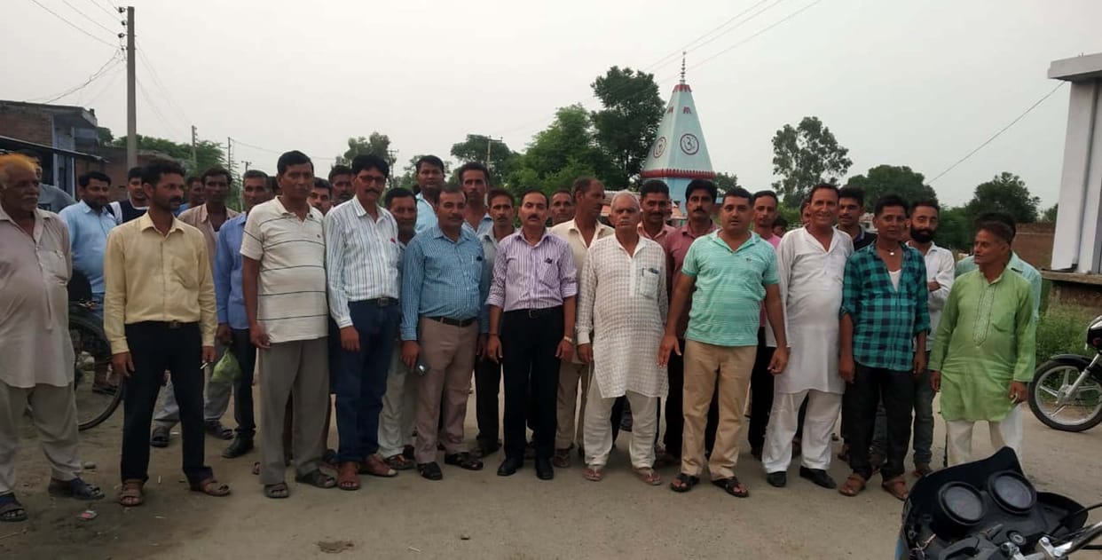 protest against electricity department