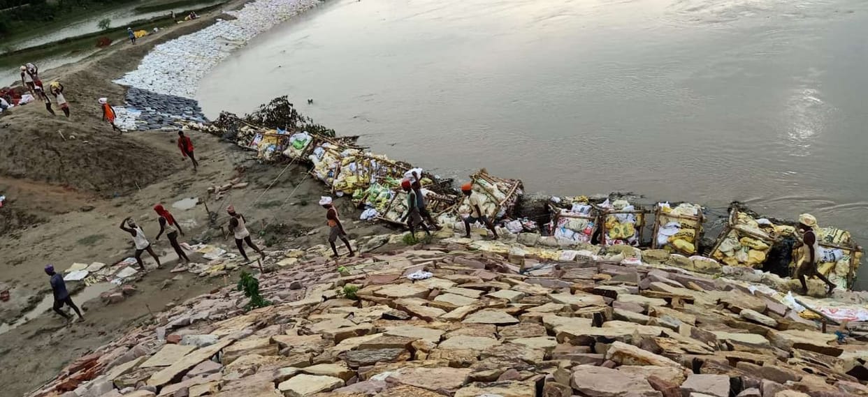 Repair of damaged T-Spa on BST dam