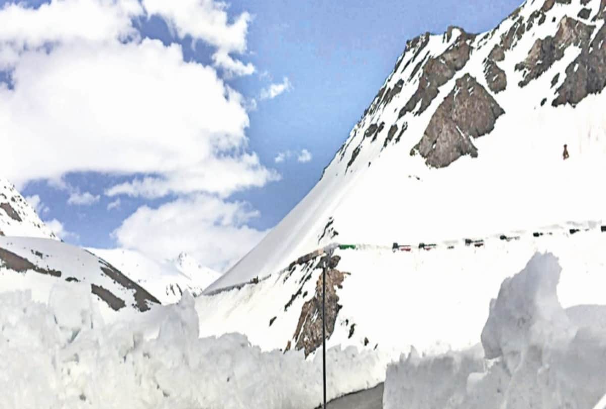 Four passes of the western Himalayas laden with snow even in July